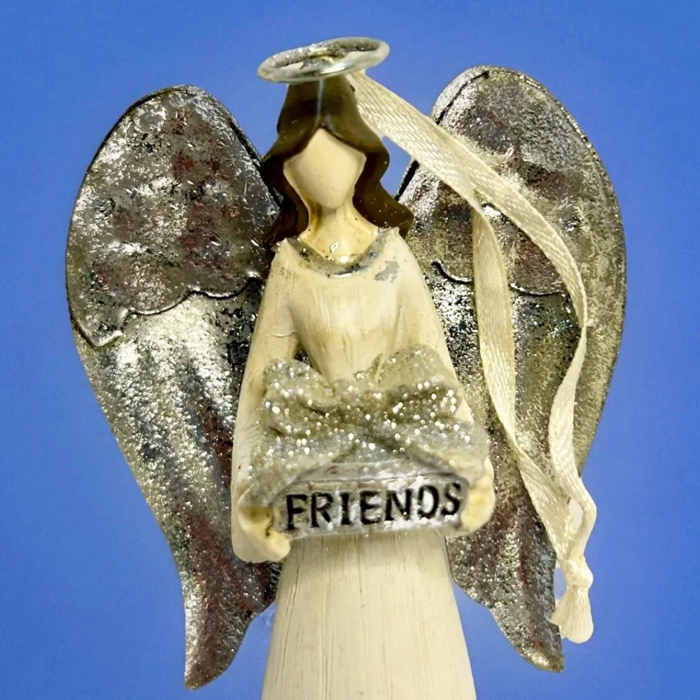 “Friends” Angel Christmas Tree Ornament Figurine 4.5”